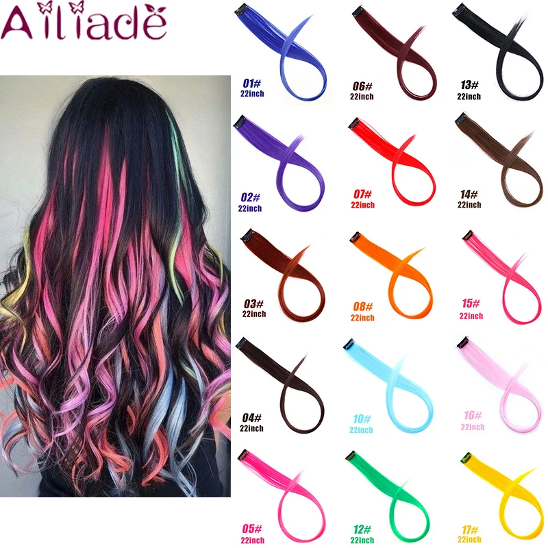 AILIADE термостойкие Омбре розовые светильник Светло фиолетовые длинные прямые