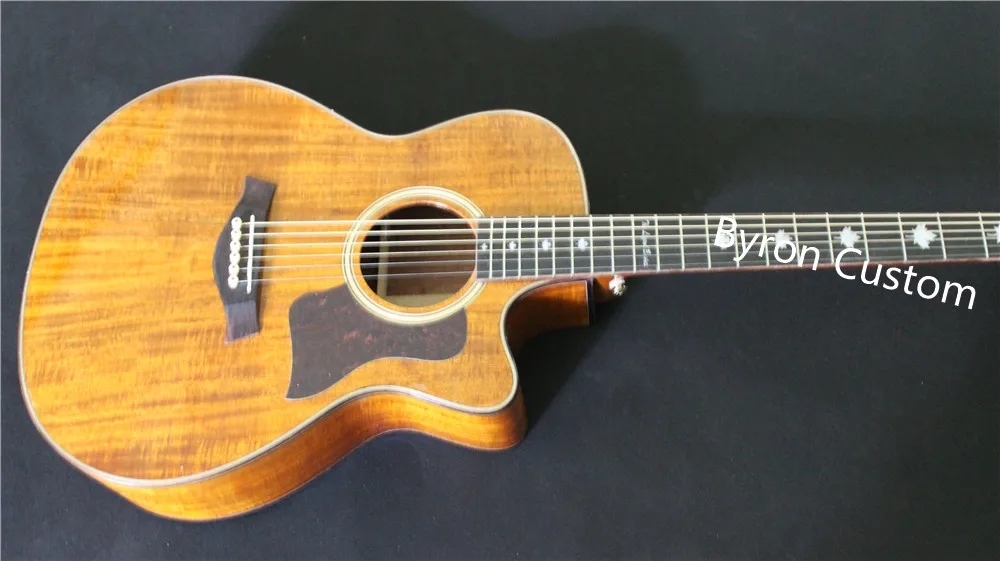 6-string Акустическая/Электрогитары grand GA тела древесина КоА изготовленный на заказ гитара OEM