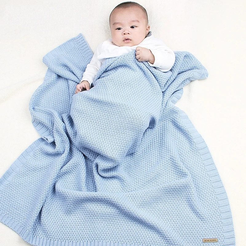 

Nordic Baby Boy Girl Blanket Knitted Newborn Blankets Nap Quilts Wrap Infant Swaddle Kids Bedding Stuff Toddler Stroller Cover