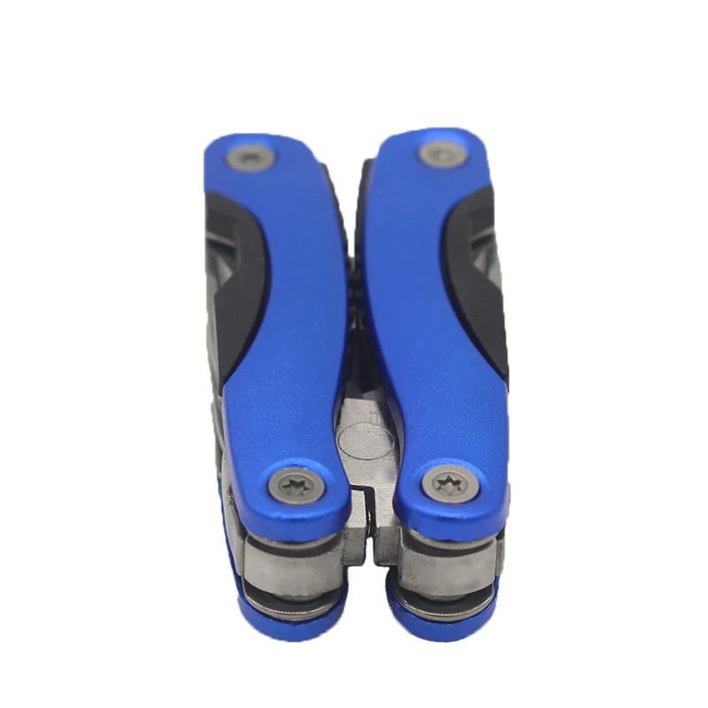 Blue Geoeon открытый многофункциональный плоскогубцы мини Портативный складной muilti-функциональные плоскогубцы зубчатые Ножи ручной инструмент+ отвертка+ плоскогубцы A33 - Цвет: Blue