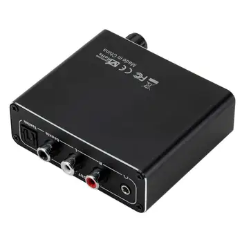

192kHz Digital Optical Coaxial Toslink to Analog RCA L/R 3.5mm Audio Converter Input interface Toslink, coaxial