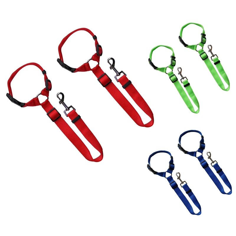 2 упаковки ремень безопасности для собак и кошек подголовника автомобиля