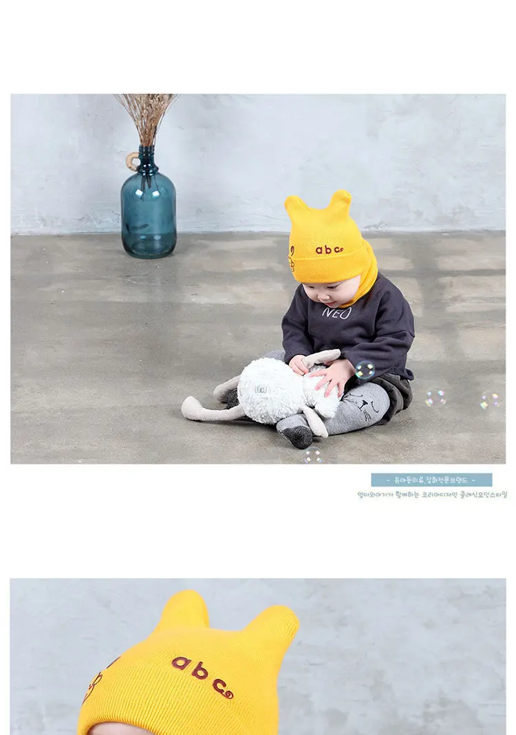 Hot Sale Winter Boys Girls Winter Ear Flap Warm Hat With Scarf Beanie Cap Monkey Kids Winter Cap Children Headwear