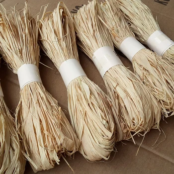 

1set/30g Natural Raffia Rope Wedding Party Decor Raffia Natural Rope DIY Crafts Wedding Invitation Gift Packing Rope