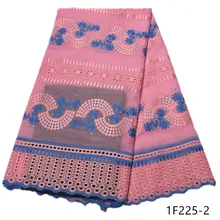 Швейцарские кружева розовый кружевной ткани в нигерийском стиле кружевных тканей для свадьбы tissu dentelle ткань из Дубая 5 двор 1F225