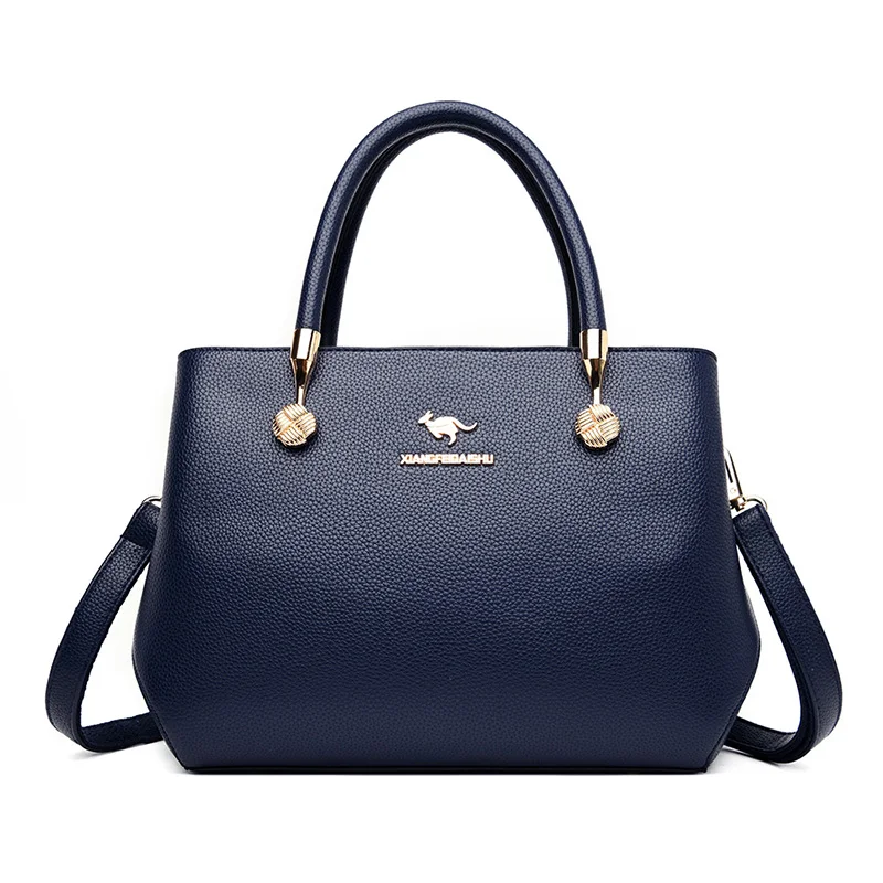 Women High Quality PU Leather Shoulder Bags Large Capacity Handbag Top-handle Fashion Tote Crossbody Bag