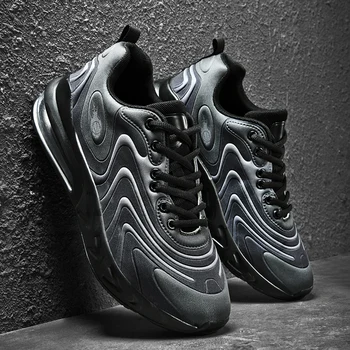 

Winter Men's Casual Shoes Lightweight Comfortable Lace-up Running Shoes Fashion Damping Air Cushion Sneakers Large Size 38-47