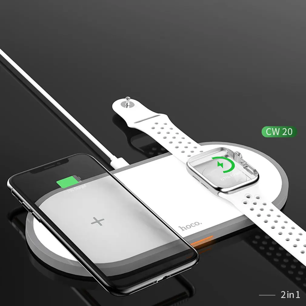 Cw20 Беспроводное зарядное устройство Usb интерфейс беспроводное быстрое зарядное устройство type-C вход+ беспроводной выход зарядное устройство для Apple Watch/Iphone