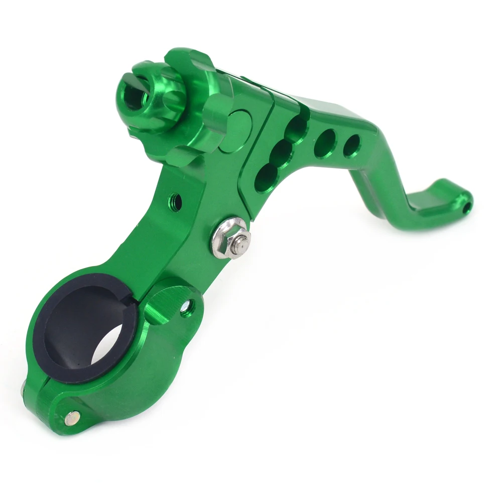 Мотоцикл 22 мм заготовка трюк рычаг сцепления ручка окуня для KAWASAKI SUZUKI KX KLX KXF RM rmz DRZ 65 85 125 250 45 500 Байк - Цвет: Зеленый