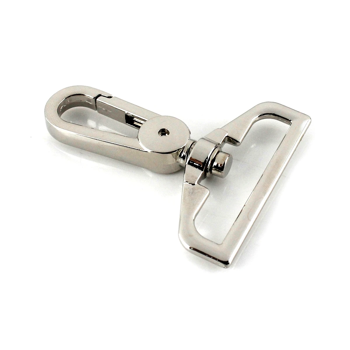 1pcs Metal 38mm D Ring Swivel Eye Snap Hook Trigger Clasps Clips for  Leather Craft Bag Strap Belt Webbing Keychain Large Size