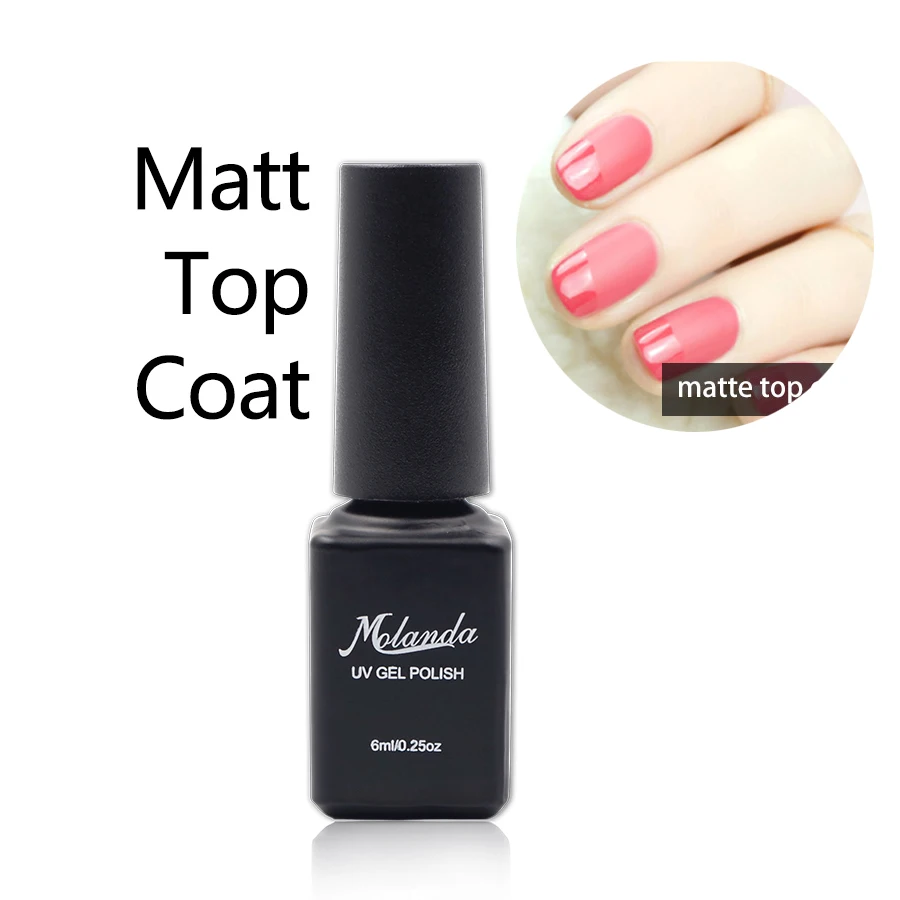 

Matte Top Coat without sticky layer ,Hot Sale Soak Off Long lasting Frosted Surface No Wipe Top Gel