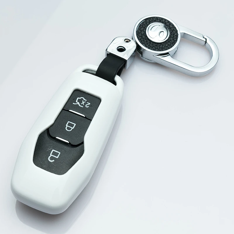 A-silver Автомобильные аксессуары для Ford Mondeo Mk4 MK3 MK5 Ranger S C Max Explorer 5 Fiesta ST F15, чехол-держатель для ключей - Название цвета: A-silver