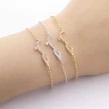 Исламские ювелирные изделия, розовое золото, арабский стиль любви, мужские т браслеты для женщин, мужчин, браслеты, шарм, кристалл, Bileklik, браслет, Femme Bff, подарок