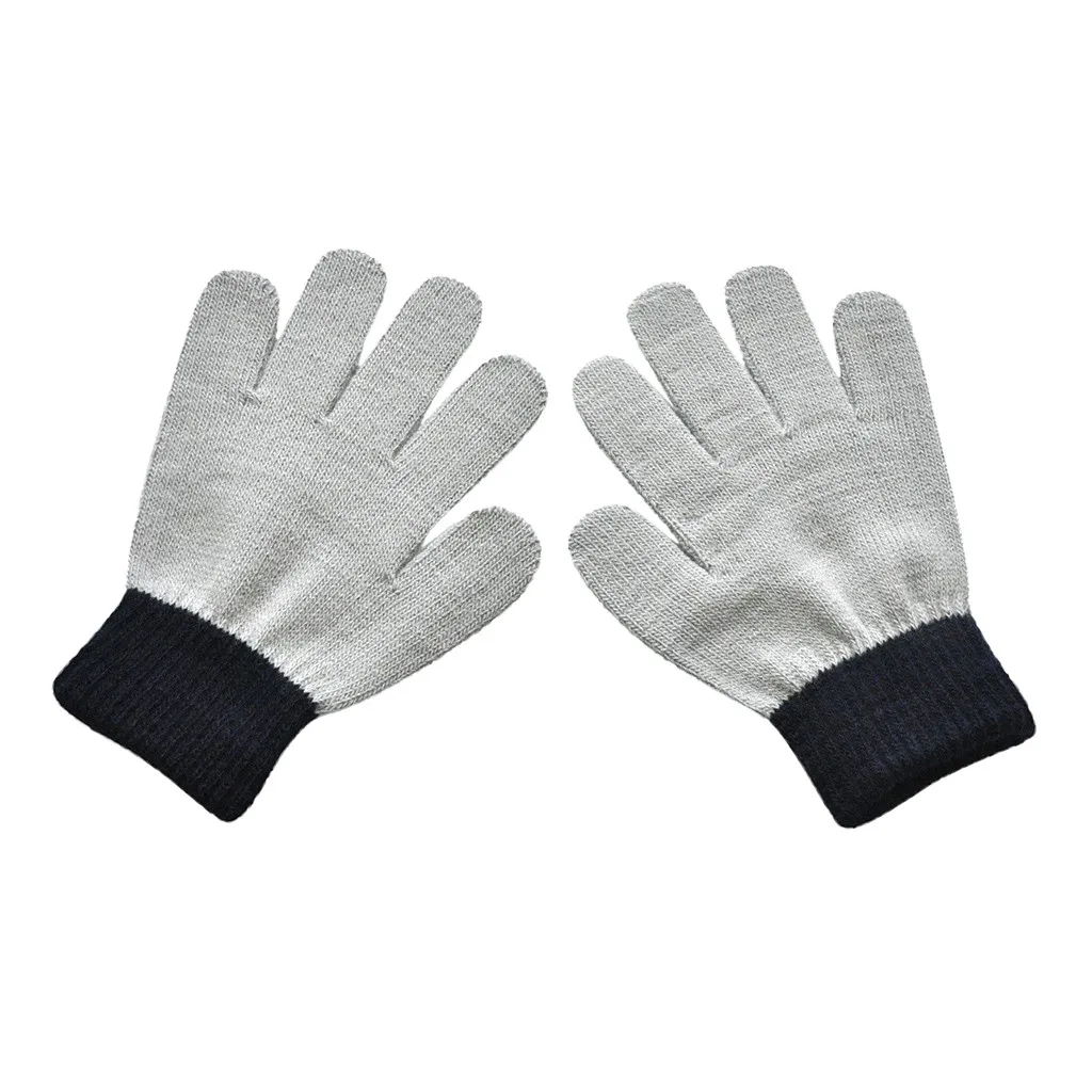TELOTUNY, детские зимние утепленные вязаные перчатки, детские плюшевые бархатные фланелевые теплые перчатки, варежки wanten kinderen ZS26