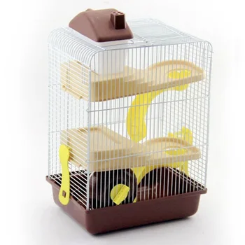 

3 layers hamster cage Luxury Villa Grand Castle guinea pig house accessories Pet Supplies guinea pig bed