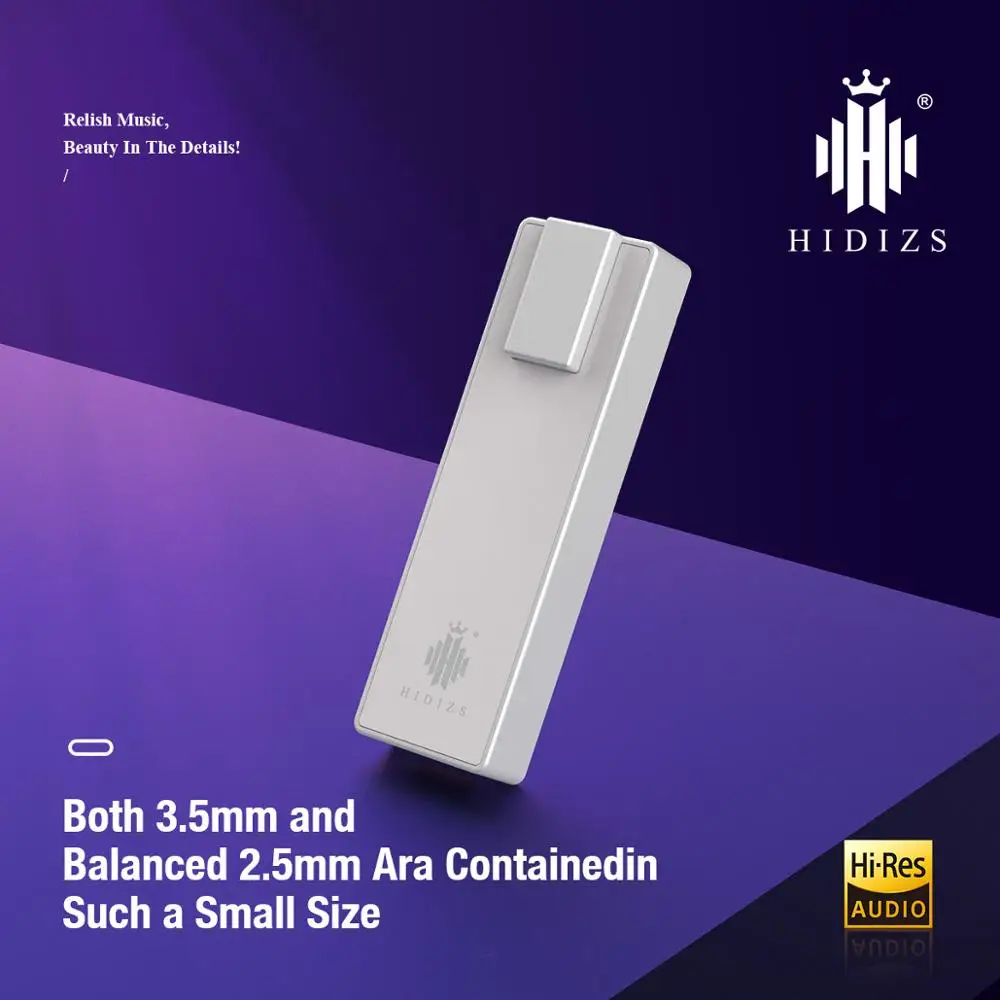 Hidizs S9 нанимает усилитель для наушников Hi Fi декодирование USB Тип C DAC до 3 5 & 2 мм