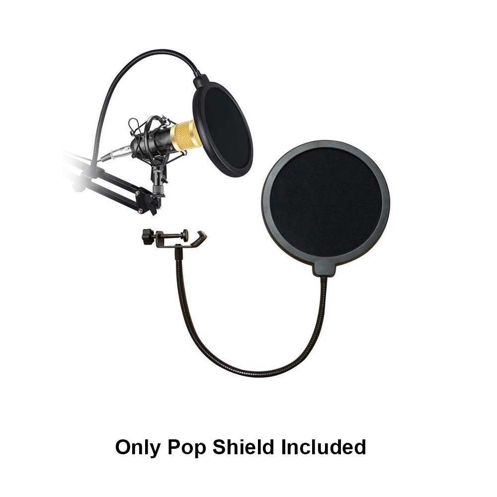 Микрофон фильтр Mic Shield маска двухслойная пение ветровое стекло профессиональный микрофон Студийный фильтр