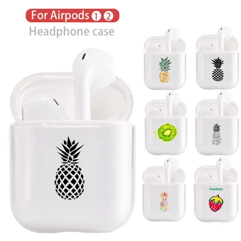 

Soft Cute Earphone Case For Apple airpods Case Luxury Summer Fruits Pineapple Airpods Case in Bluetooth Earphone Accessories