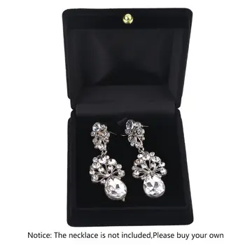 

Engagement Black Velvet Necklace Jewelry Display Gift Box
