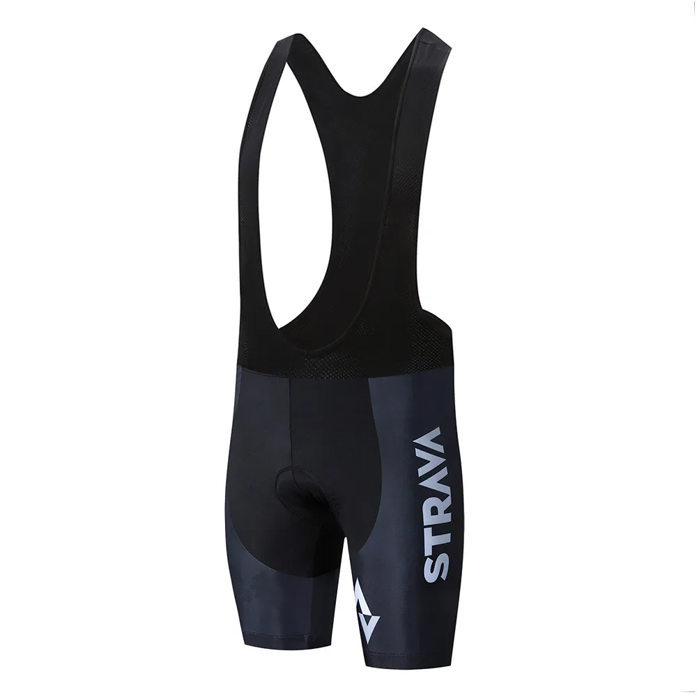 BIB shorts STRAVA Pro Team, летний комплект из Джерси для велоспорта, одежда для велоспорта, дышащая мужская рубашка с коротким рукавом, велосипедные шорты, 20D гелевая подкладка - Color: BIB shorts
