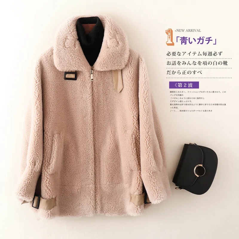 

2019 Autumn And Winter New Style Granule Chenille Coat Women's Fur Coat Haining off Season Fur Clothing Locomotive Short