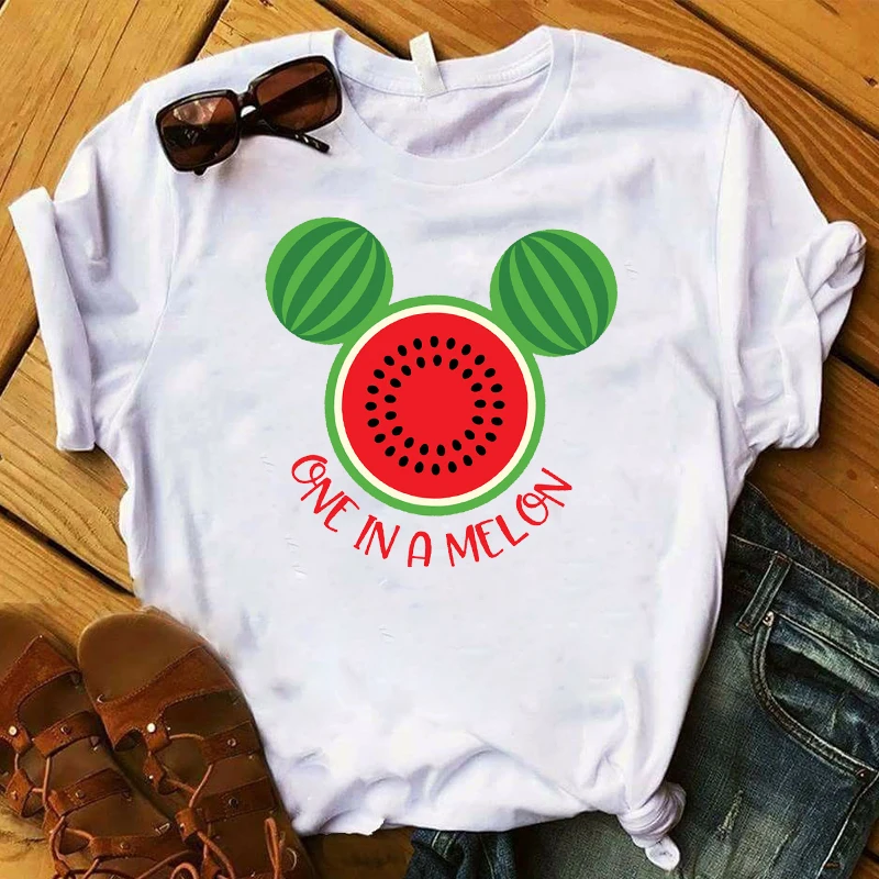 Watermelon-Fruit-Clothing-T-shirt-Fashion-Women-Fashion-Tee-Top-Graphic-T-Shirt-Female-Tshirt-Women