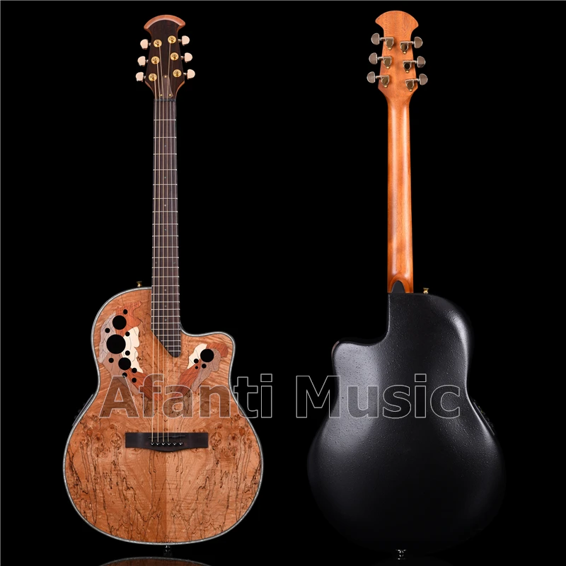 Afanti Music 41 дюймов Вдовий акустическая гитара с Spalted клена (ANT-169) | Спорт и