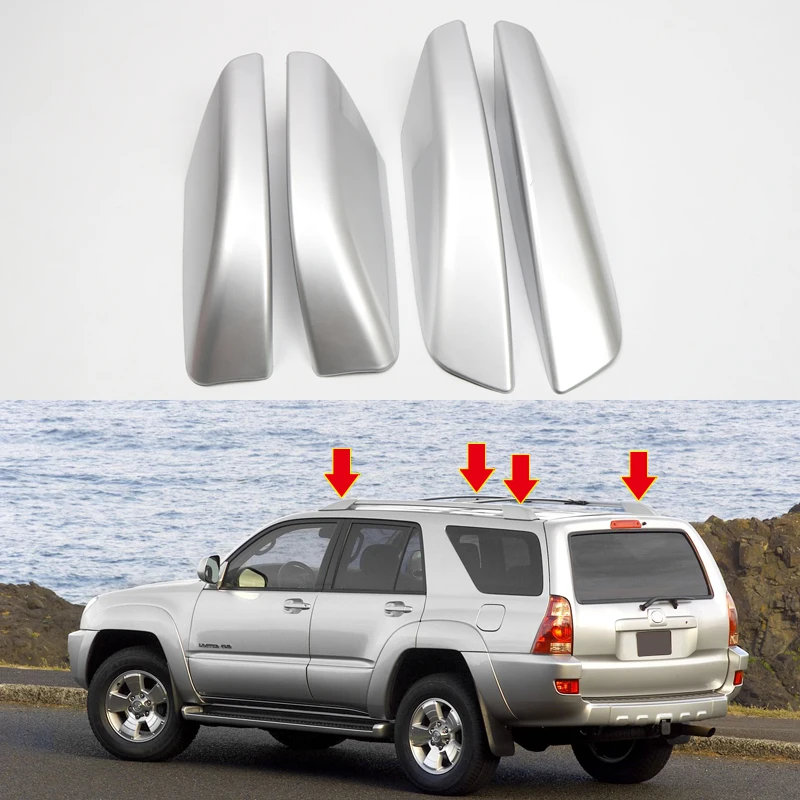 Для Toyota 4runner 4WD N210 2003-2009 черная внешняя стойка для багажника на крыше Торцевая крышка оболочка замена для крышки 4 шт