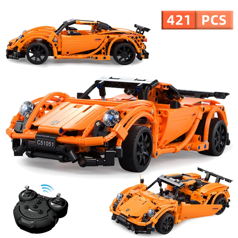 

MOC RC Technic Car Super Sport Car Model Speed Race car 918 City Building Blocks Remote Control toys car for Boys Children Gift