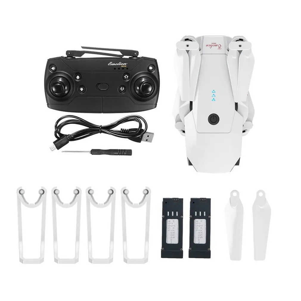 

DJ-1 2.4Ghz WIFI FPV Foldable RC Drone With Wide Angle 2.0MP HD Camera Altitude Hold Headless Mode Aircraft with 2 Battery