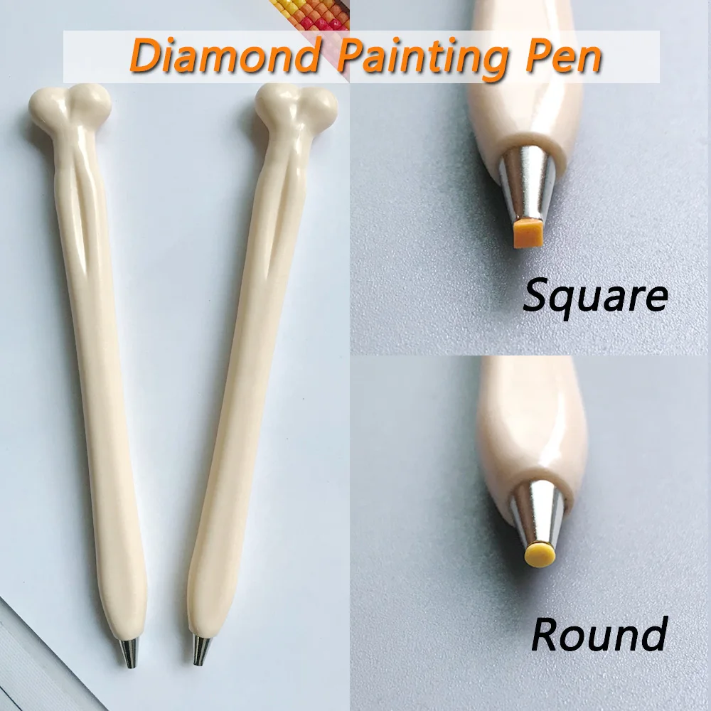Diamond Painting Pen Round Square Tip for DIY Painting with Diamonds