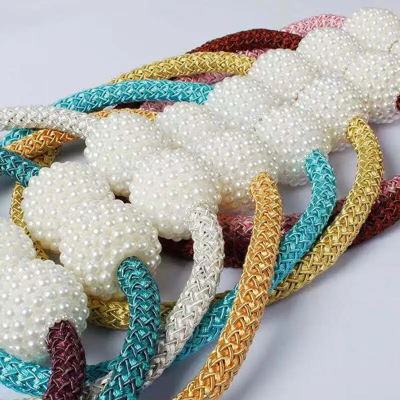 Creative Pearl Magnetic 1Pcs Curtain Buckle Clip Hanging Curtain Strap Ball Buckle Accessories Home Decor curtain clips curtain accessories curtain hooks curtain fasteners curtain buckle magnetic curtain hook
