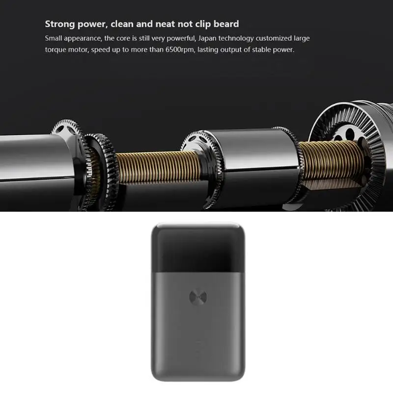 Xiaomi Mijia электрическая бритва 2 лезвия бритва USB перезаряжаемая умная мини моющееся бритье триммер для бороды мужские дорожные