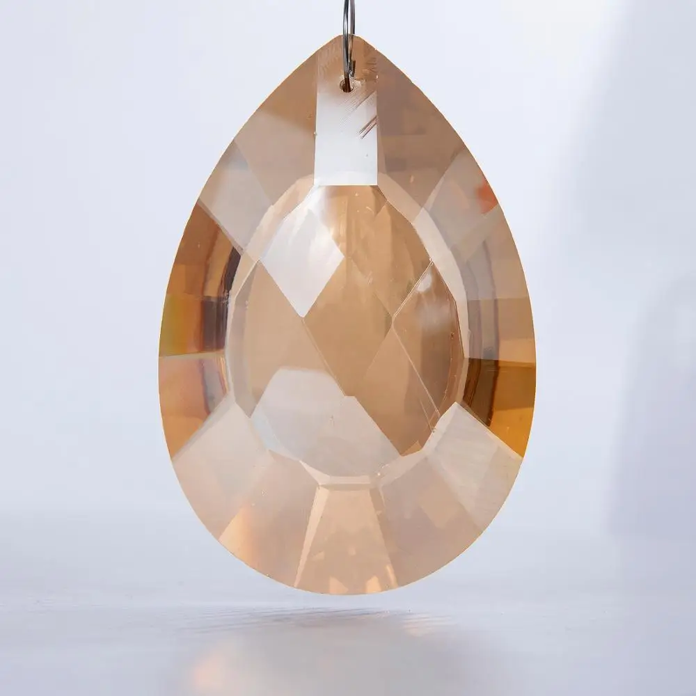 H& D 76 мм хрустальная люстра части призмы упаковка из 10 окна Висячие Suncatcher призмы домашний Декор(Подсолнух, Шампань