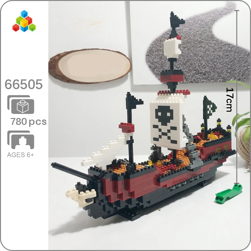 YZ, 66505, пиратский череп, корабль, лодка, 3D модель, 780 шт, мини, сделай сам, для строительства, алмаз, маленькие блоки, кирпичи, игрушка для детей, без коробки