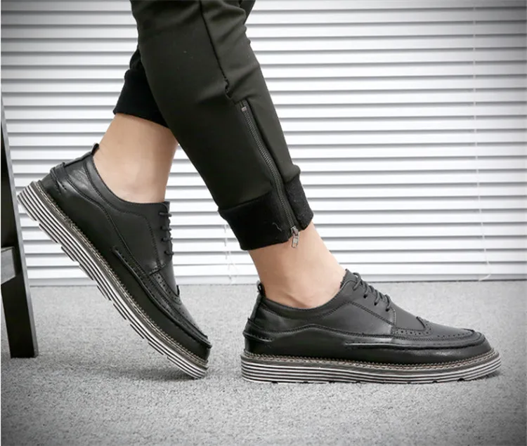 Men's shoes winter plus velvet with the same British casual shoes