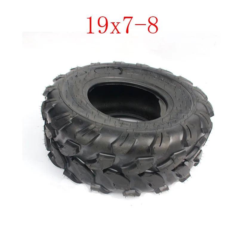 2 шт. картинг детская коляска ATV UTV 19x7-8 дюймов бескамерные шины 19*7-8 резиновые шины