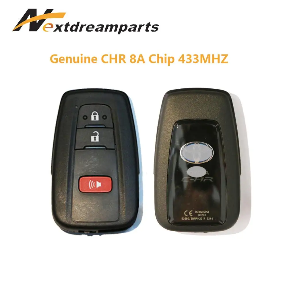 

Genuine remote key for Toyota CHR 433mhz 3 buttons
