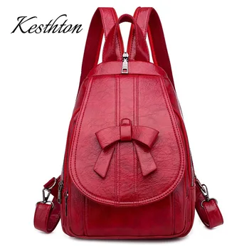 

Spring Travel Ladies Small Backpacks High Quality PU Leather Bagpack Fashion Women