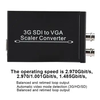

3G SDI to VGA Scaler Converter High Bit Rate Loop Output /HD/3G-SDI Signal 1080P 100-240V SDI to VGA Scaler Converter