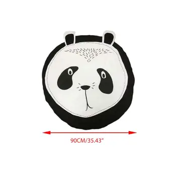 

Cartoon Panda Cotton Children Crawling Mat Kids Game Round Pad Baby Room Decoration Carpet