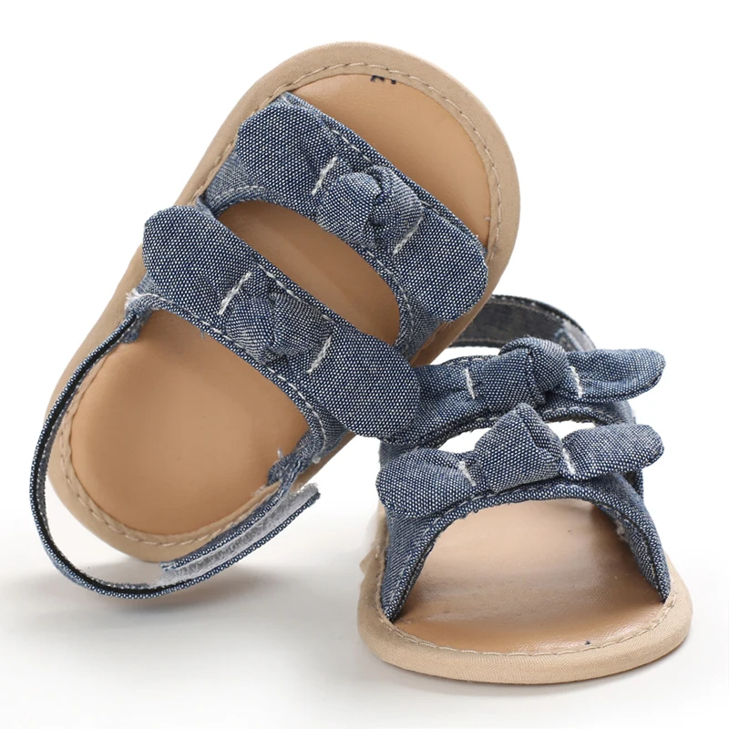 Summer Baby Sandals for Girls Newborn Dot Bow Princess Baby Girl Shoes Cotton Sandals Baby Girl Shoes