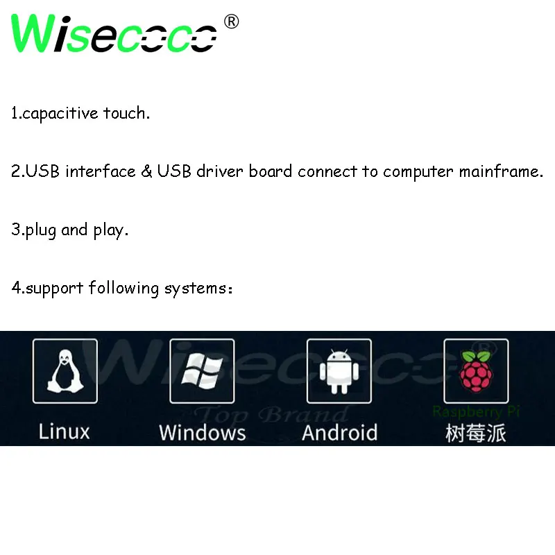 15 дюймов емкостный сенсорный USB интерфейс plug& play поддержка Linux Windows Raspberry Pi Android система с 10 сенсорным экраном