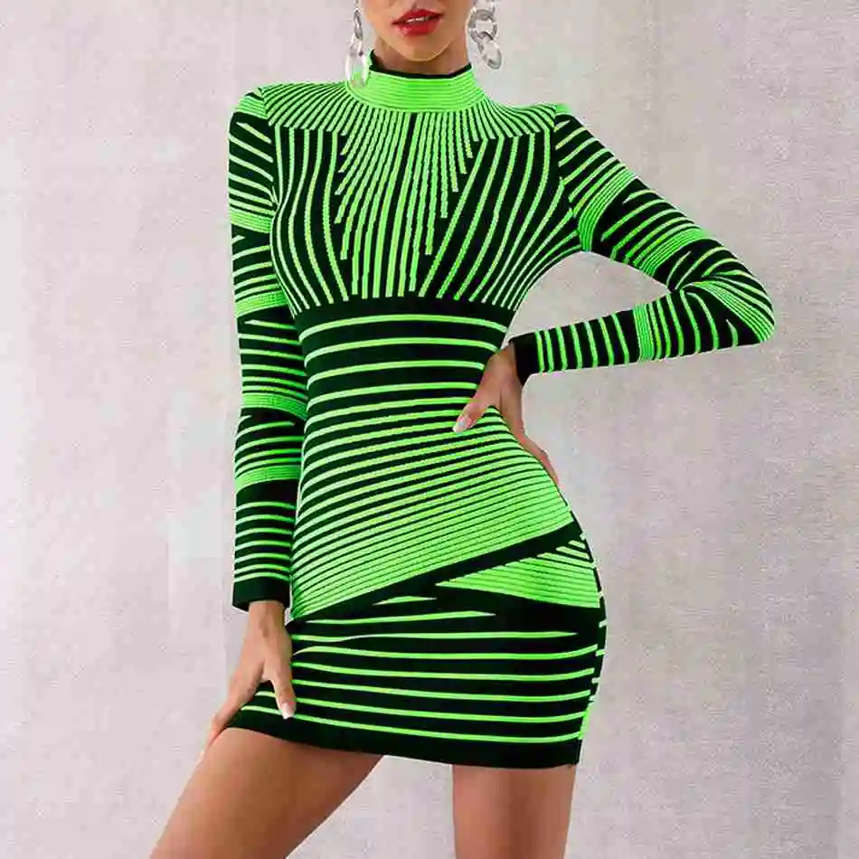 Seamyla новые модные бандажные платья Vestidos с длинным рукавом, зимние вечерние платья знаменитостей, женское сексуальное облегающее платье для ночного клуба
