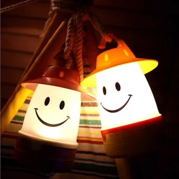 

Smile face lamp night light energy saving creative children's tent accessories camping tent lamp decorative lamp