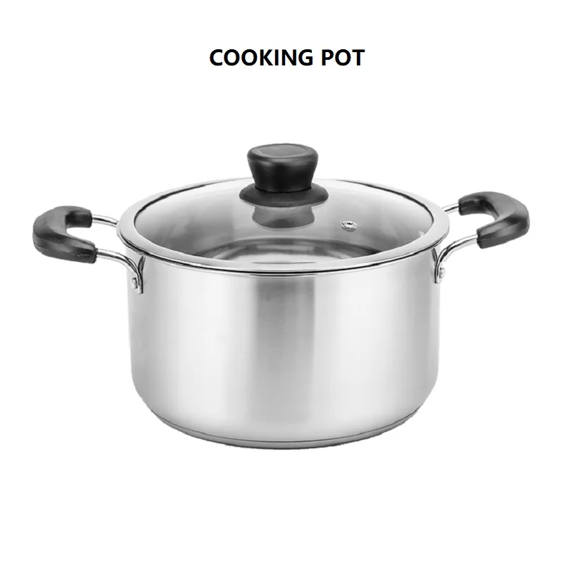 

1-5 Litre Stock Pot Stainless steel Soup pot Milk pot stew pot Non-stick porridge Utensil Casserole