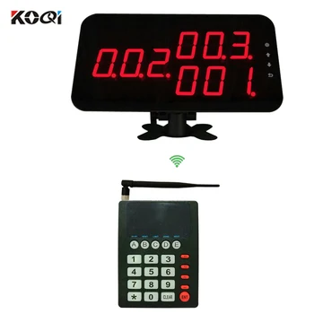 

Fast Food Queue Number Display Trasmitter Keypad K-999 Wireless Queue System