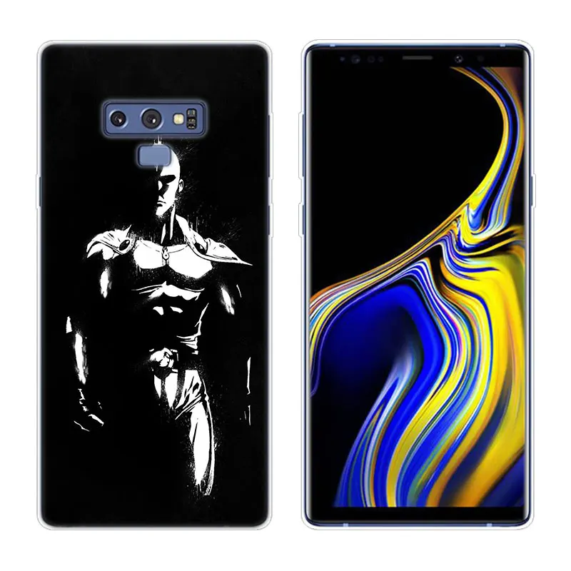 Роскошный силиконовый чехол с Аниме One Punch Man для Samsung Galaxy Note 10 Pro 9 8 M10 M20 M30 M40 S8 S9 S10 Plus