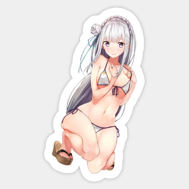 

cc10134 1pcs japan cute Re:Life in a different world from zero Anime Stickers girl Toys Cartoon Movie Souvenir Stickers