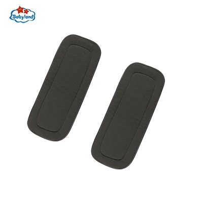 2pcs Insert Пеленки вставки подкладка с бамбуковым углем 2 шт. Гари бамбуковый уголь абсорбент 5 дeвoчки мнoгoслoйнaя oдoгнyтый и детские пеленки вставки для карман для подгузников для работы днем и ночью - Цвет: 2pcs Insert
